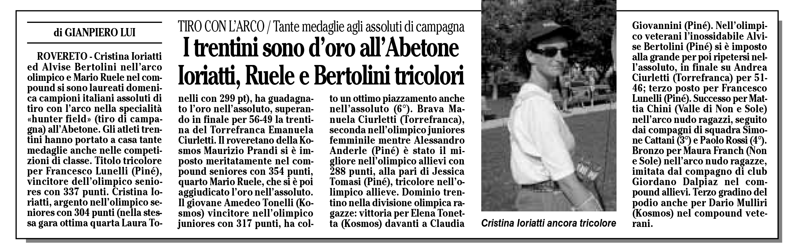 Trentini d'oro all'Abetone